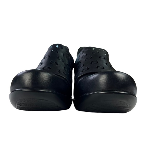 Naot Precious Lase Cut Leather Slip On Heels Black Womens Size EU 41 US 10-10.5 - Picture 11 of 15